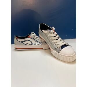 Denver Broncos Style FOCO Sneakers Woman’s Size 8 Excellent Laced Shoes